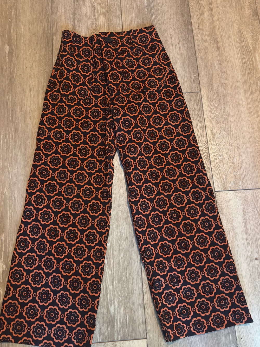 Maeve Orange Floral Pants